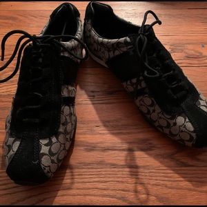 Authentic black Coach shoes